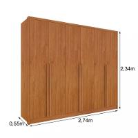 Guarda Roupa Casal 6 Portas 6 Gavetas Realeza Tcil - 4