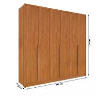 Guarda Roupa Casal 6 Portas 6 Gavetas Fortuna Tcil - 4