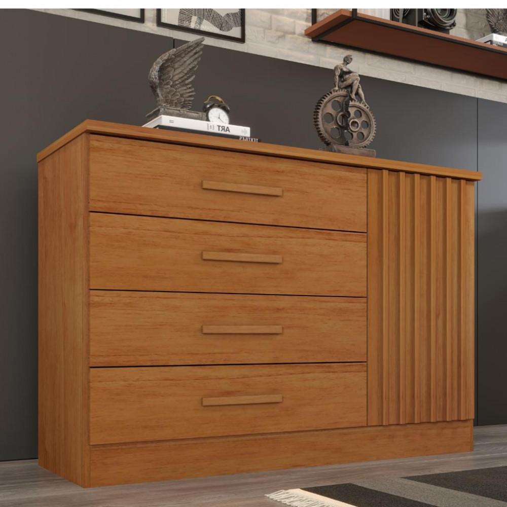 Cômoda 4 Gavetas Ripado Barcelona Tcil - 1