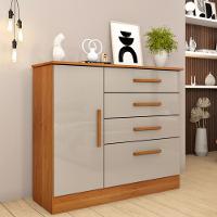 Cômoda 4 Gavetas 1 Porta Chicago Tcil - 1