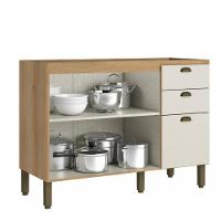 Balcão 2 Portas 3 Gavetas 120cm sem Tampo Finesse THB - 2