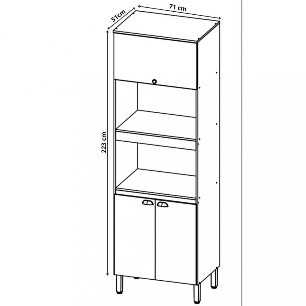 Paneleiro Torre Quente 3 Portas Finesse THB - 3
