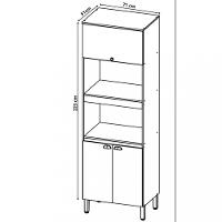 Paneleiro Torre Quente 3 Portas Finesse THB - 3