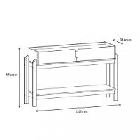 Aparador 2 Gavetas Lizz Casa D