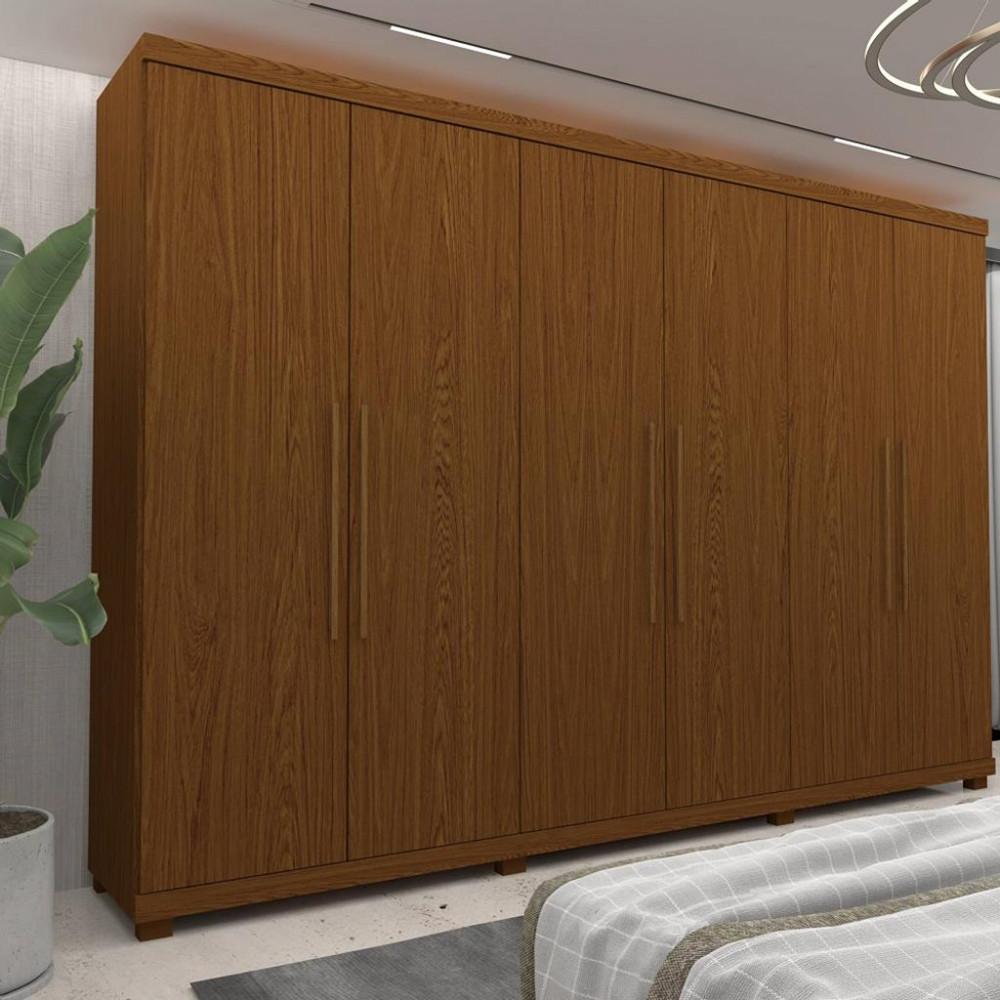 Guarda Roupa Casal com Pés 6 Portas 4 Gavetas Absolut New Gelius - 1