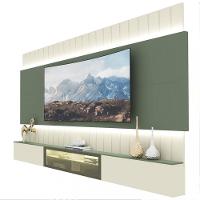 Estante Home para TV até 85 Polegadas 3 Portas LED Reflecta 260cm Soberano Gelius - 2