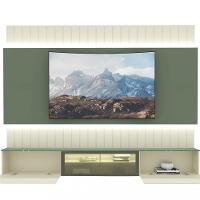 Estante Home para TV até 85 Polegadas 3 Portas LED Reflecta 260cm Soberano Gelius - 3