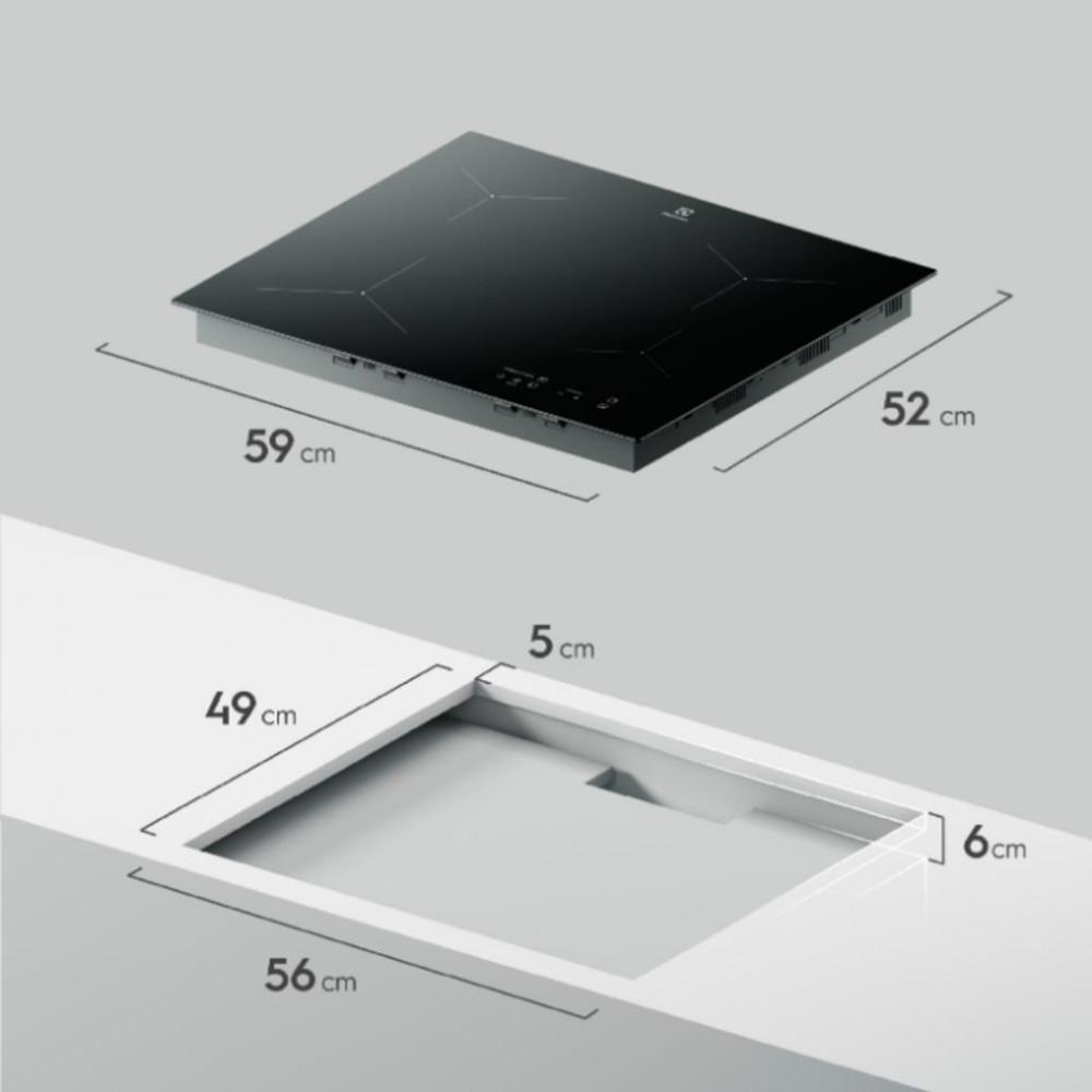 Cooktop Indução 4 Bocas Electrolux IE6LP Mesa de Vidro - 2