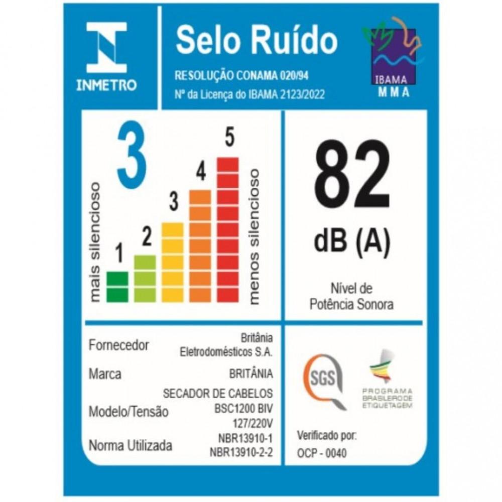 Secador de Cabelo Britânia BSC1200 1200W - 9