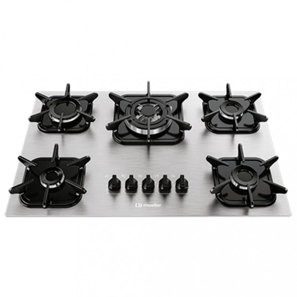 Cooktop 5 Bocas Mueller Tripla Chama MCG5BK - 1