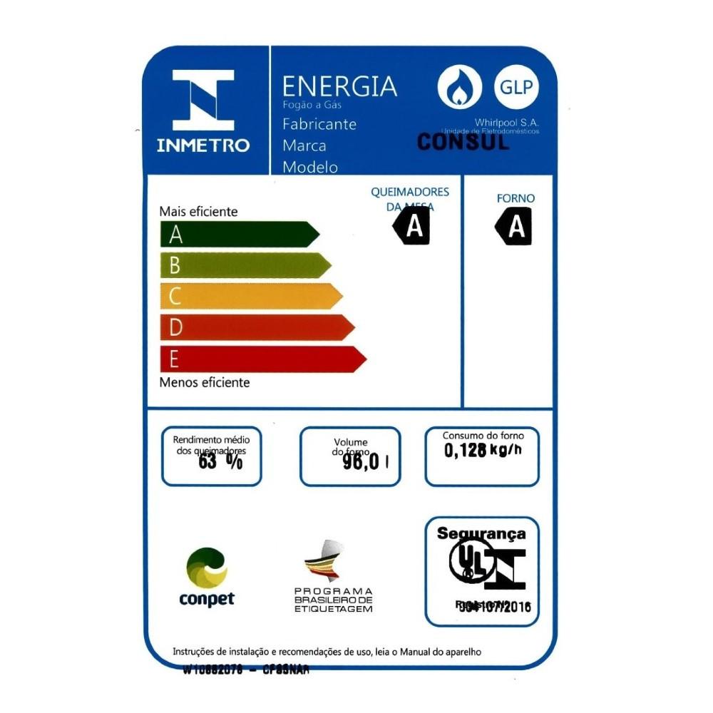 Fogão 5 Bocas Consul Acendimento Automático - 7