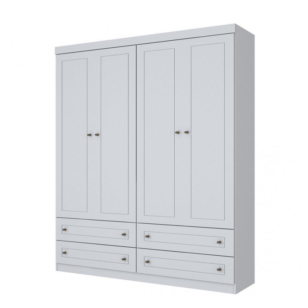 Guarda Roupa Infantil 4 Portas 4 Gavetas Americano Henn - 3