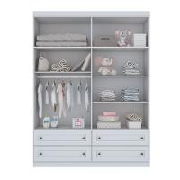 Guarda Roupa Infantil 4 Portas 4 Gavetas Americano Henn - 2