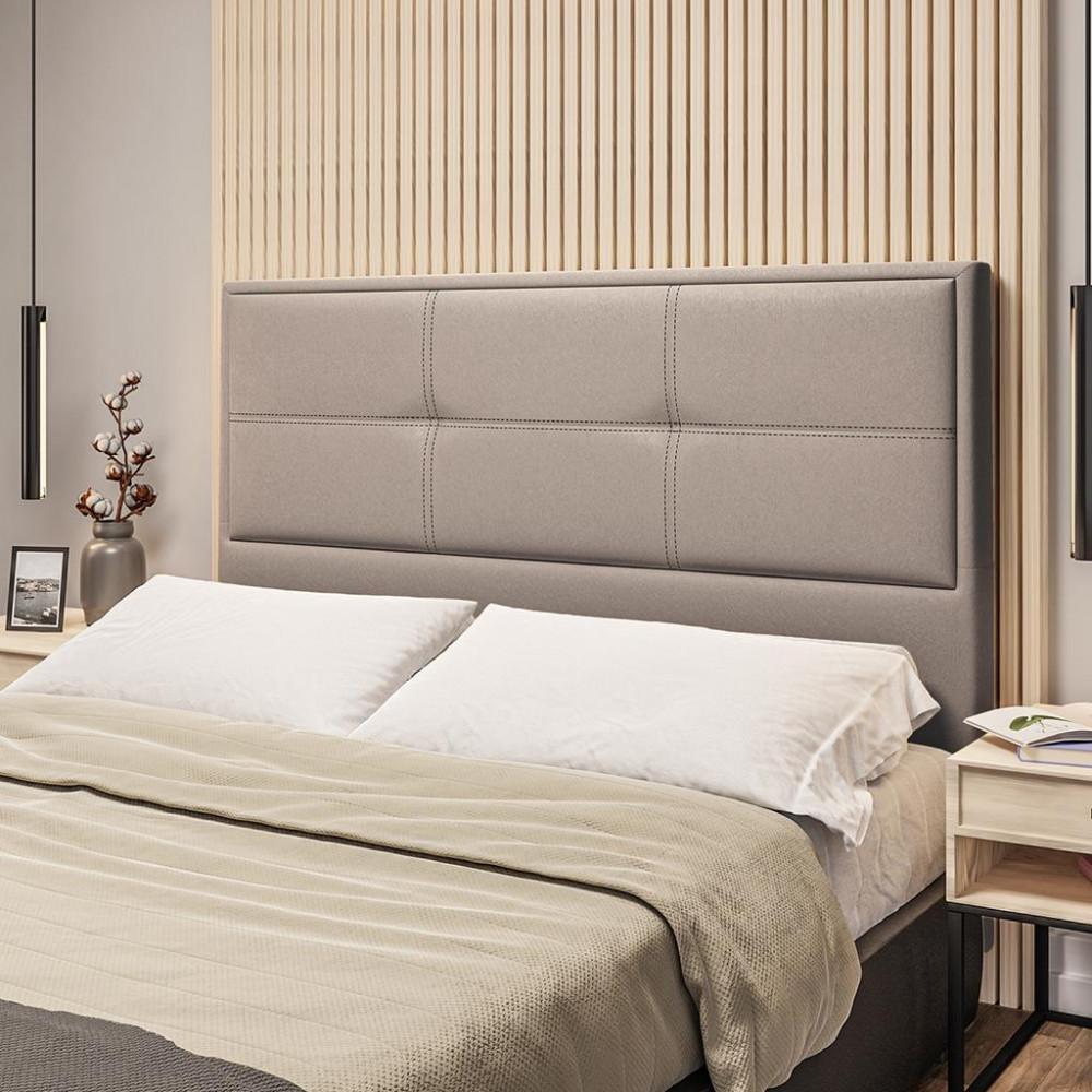 Cabeceira Estofada Queen 160cm Corino Monte Carlo Dobuê - 1