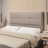 Cabeceira Estofada Queen 160cm Corino Monte Carlo Dobuê - 1