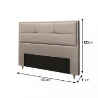 Cabeceira Estofada Queen 160cm Corino Monte Carlo Dobuê - 3