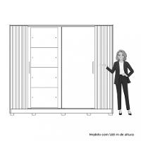 Guarda Roupa Casal 4 Espelho 4 Portas 4 Gavetas Flex Jacaranda Albatroz - 5
