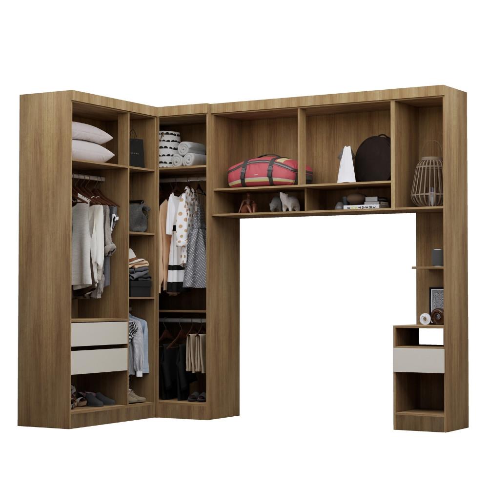 Guarda Roupa 7 Portas 3 Gavetas Paris Luciane - 3