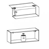 Armário Aéreo 1 Porta Basculante 80cm Art Kits Parana - 3