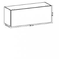 Armário Aéreo 1 Porta Basculante 80cm Art Kits Parana - 4