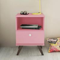 Mesa de Cabeceira 1 Gaveta Retro Movelbento - 1