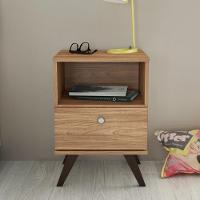 Mesa de Cabeceira 1 Gaveta Retro Movelbento - 1
