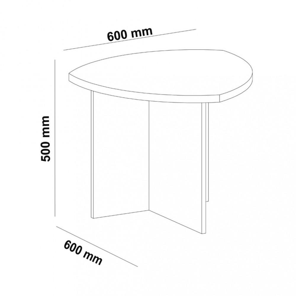 Mesa Lateral 60cm Delta Artely - 4
