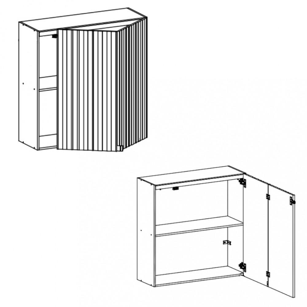 Armário Aéreo 1 Porta Articulada 80cm Art Kits Parana - 3