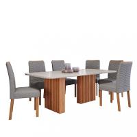 Conjunto Sala de Jantar Mesa Ester  180cm 6 Cadeira Clarice Cimol - 2