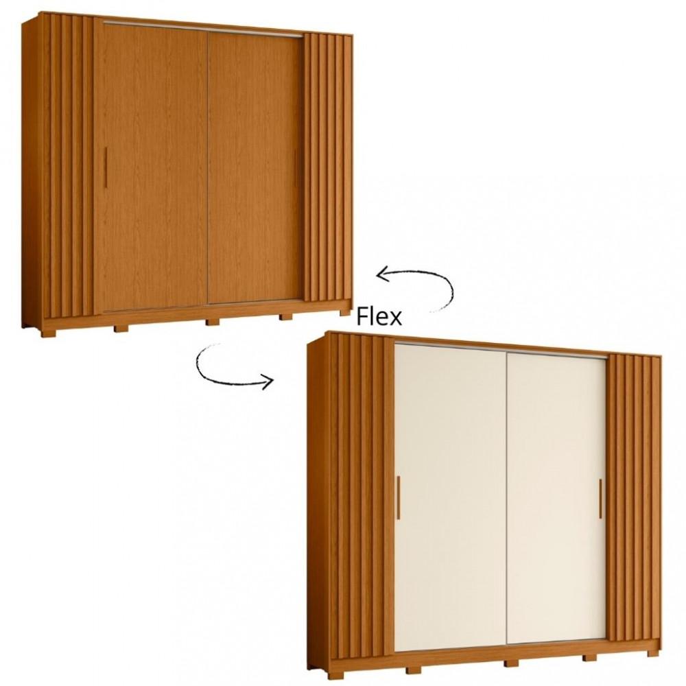 Guarda Roupa Casal 4 Portas 4 Gavetas Flex Jacaranda Albatroz - 2