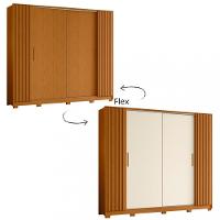 Guarda Roupa Casal 4 Portas 4 Gavetas Flex Jacaranda Albatroz - 2