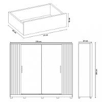 Guarda Roupa Casal 4 Portas 4 Gavetas Flex Jacaranda Albatroz