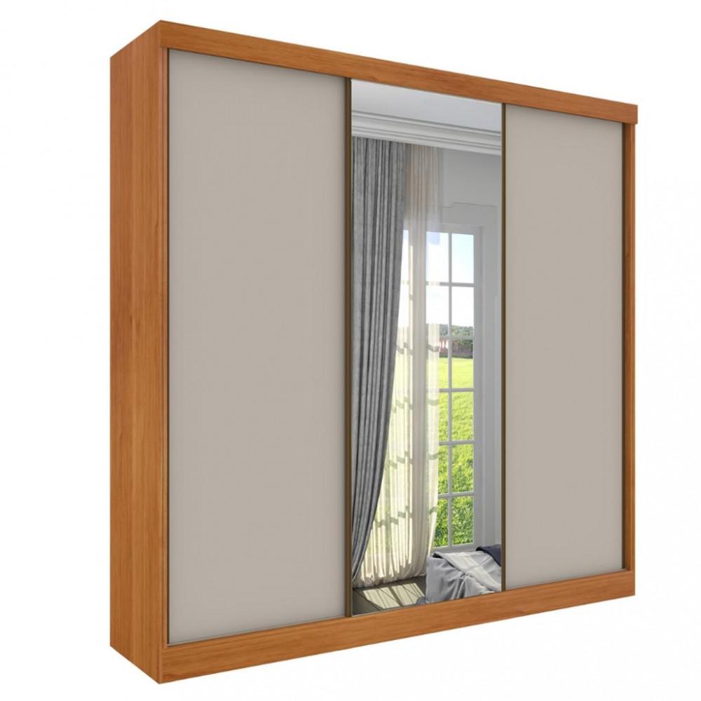 Guarda Roupa Casal 3 Portas 4 Gavetas Espelho Dacar Tcil - 2