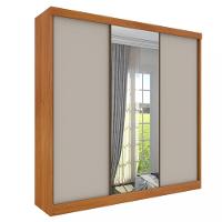 Guarda Roupa Casal 3 Portas 4 Gavetas Espelho Dacar Tcil - 2