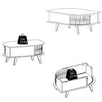 Mesa de Centro Indianápolis Madetec - 3