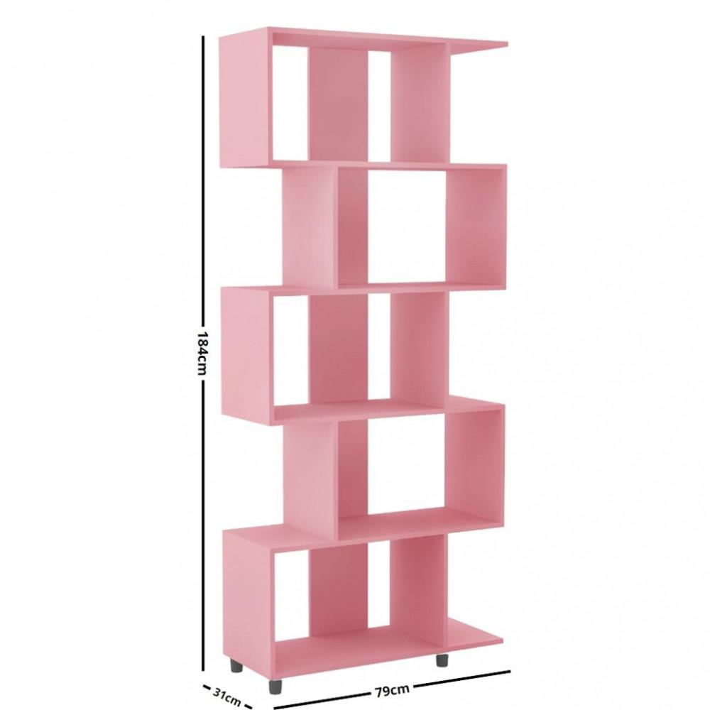 Estante para Livros 5 Prateleiras ESM209 Movelbento - 3