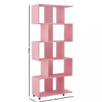 Estante para Livros 5 Prateleiras ESM209 Movelbento - 3