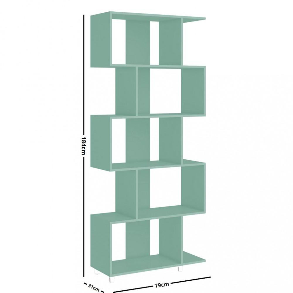 Estante para Livros 5 Prateleiras ESM209 Movelbento - 3