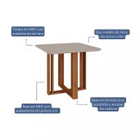 Mesa de Jantar Quadrada Flora Cimol - 2