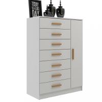 Cômoda 7 Gavetas 1 Porta New Mônaco Evidencia - 2