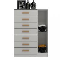 Cômoda 7 Gavetas 1 Porta New Mônaco Evidencia - 3