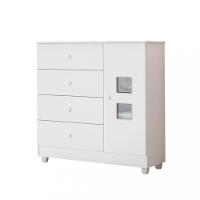 Cômoda Infantil 1 Porta 4 Gavetas Life Tigus Baby - 2