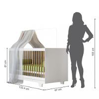 Berço Mini Cama Flocos Tigus Baby