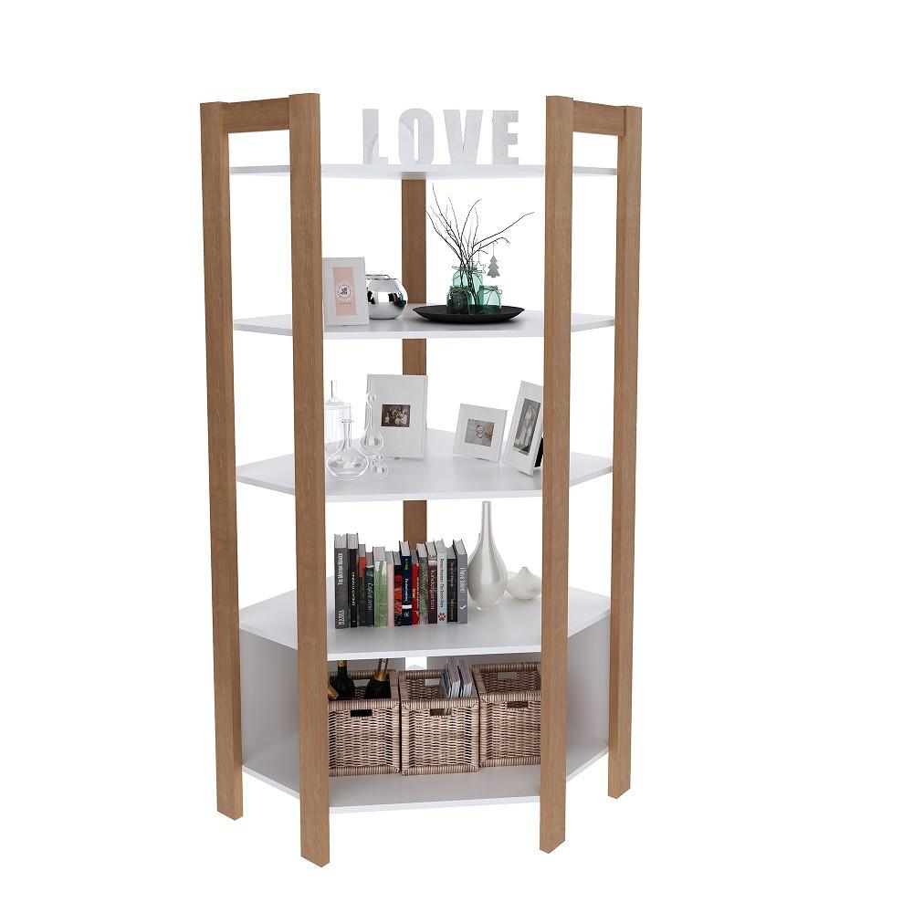 Estante Canto Oblíquo Multiuso 5 Prateleiras AZ1020 Tecno Mobili - 1