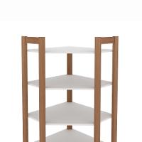 Estante Canto Oblíquo Multiuso 5 Prateleiras AZ1020 Tecno Mobili