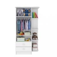 Guarda Roupa Infantil 2 Portas 2 Gavetas com Cantoneira Corujinha Percasa - 3