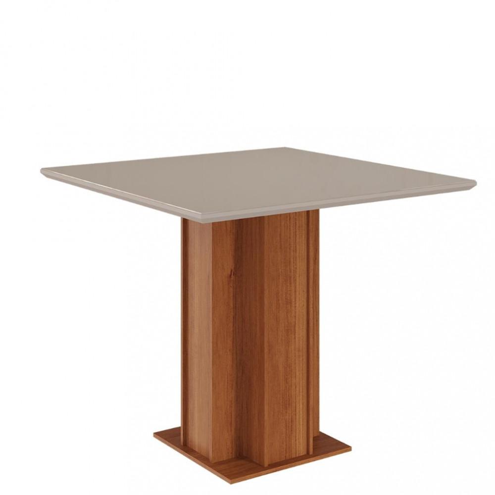 Mesa de Jantar com Tampo MDF Vidro Sophia Cimol - 1