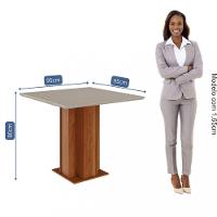 Mesa de Jantar com Tampo MDF Vidro Sophia Cimol - 4
