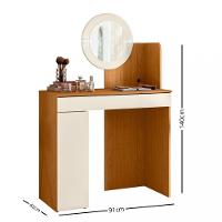 Penteadeira 1 Gaveta 1 Porta Com LED Camarim Áurea Albatroz - 4