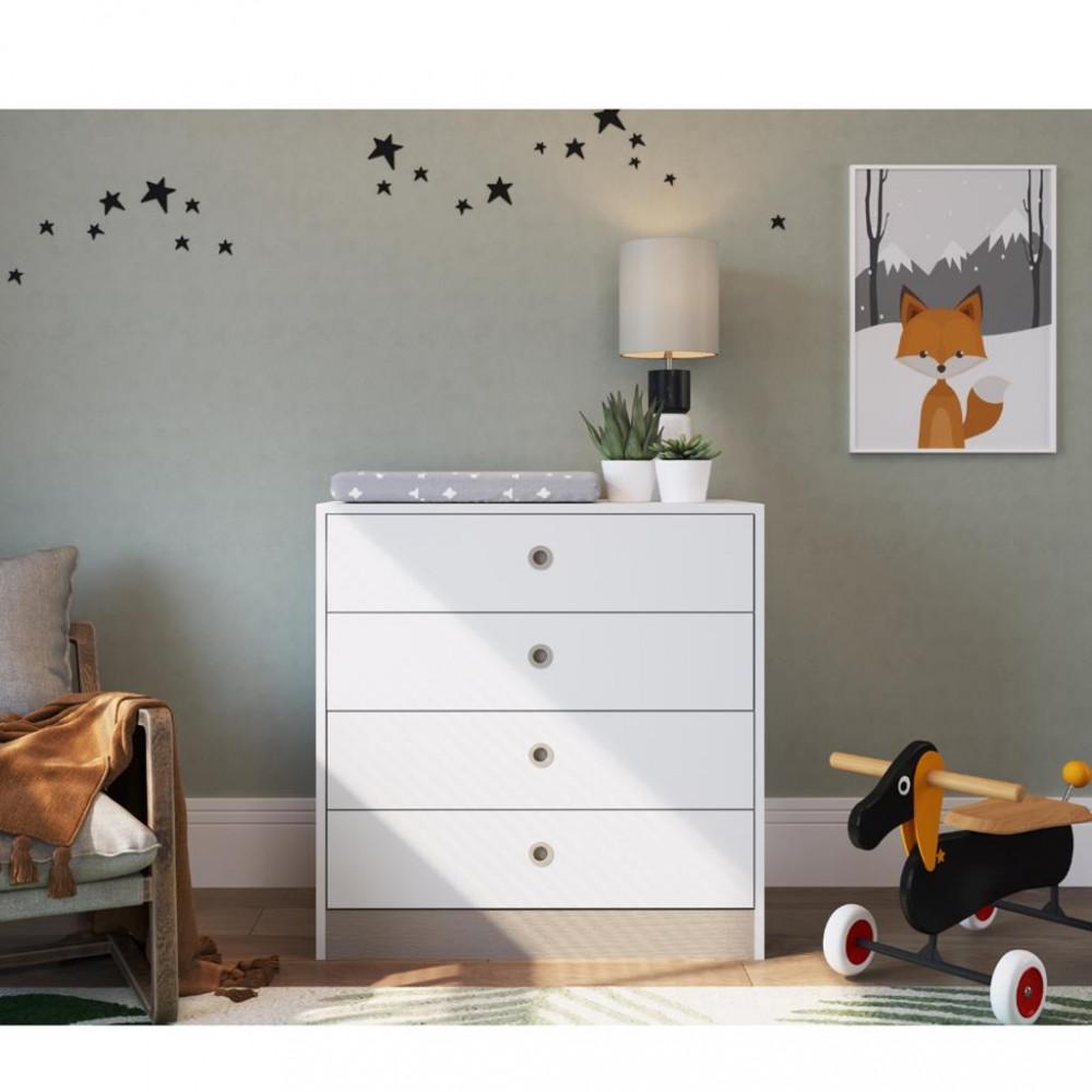 Cômoda Infantil 4 Gavetas Amore Meu Fofinho Art in Moveis - 1